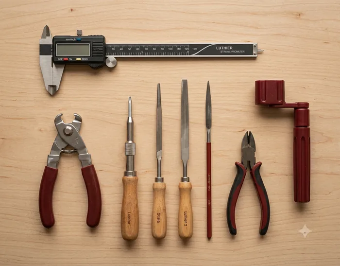 Herramientas de precisión del luthier